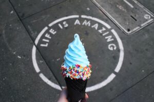 Life is amazing with ice cream